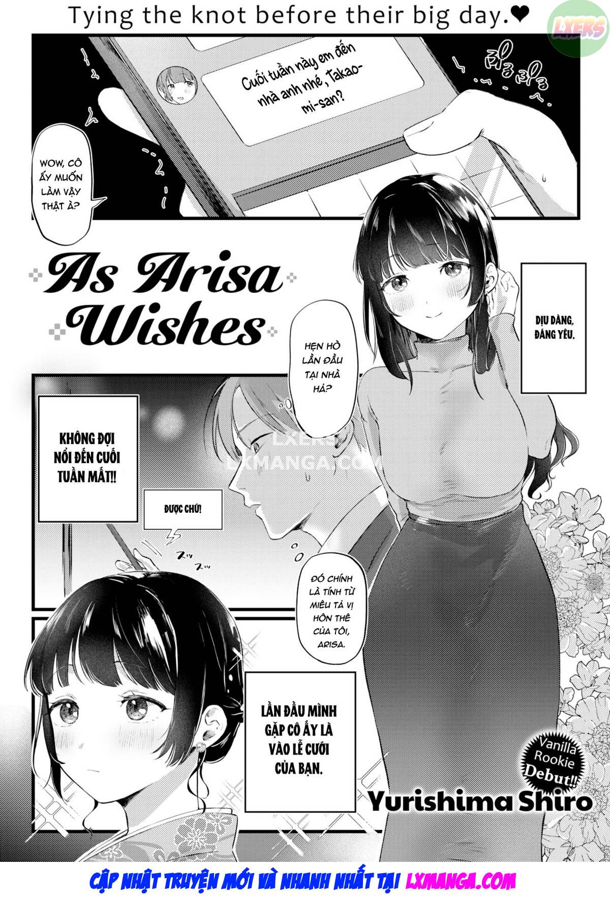 As Arisa Wishes Chương Oneshot Trang 4