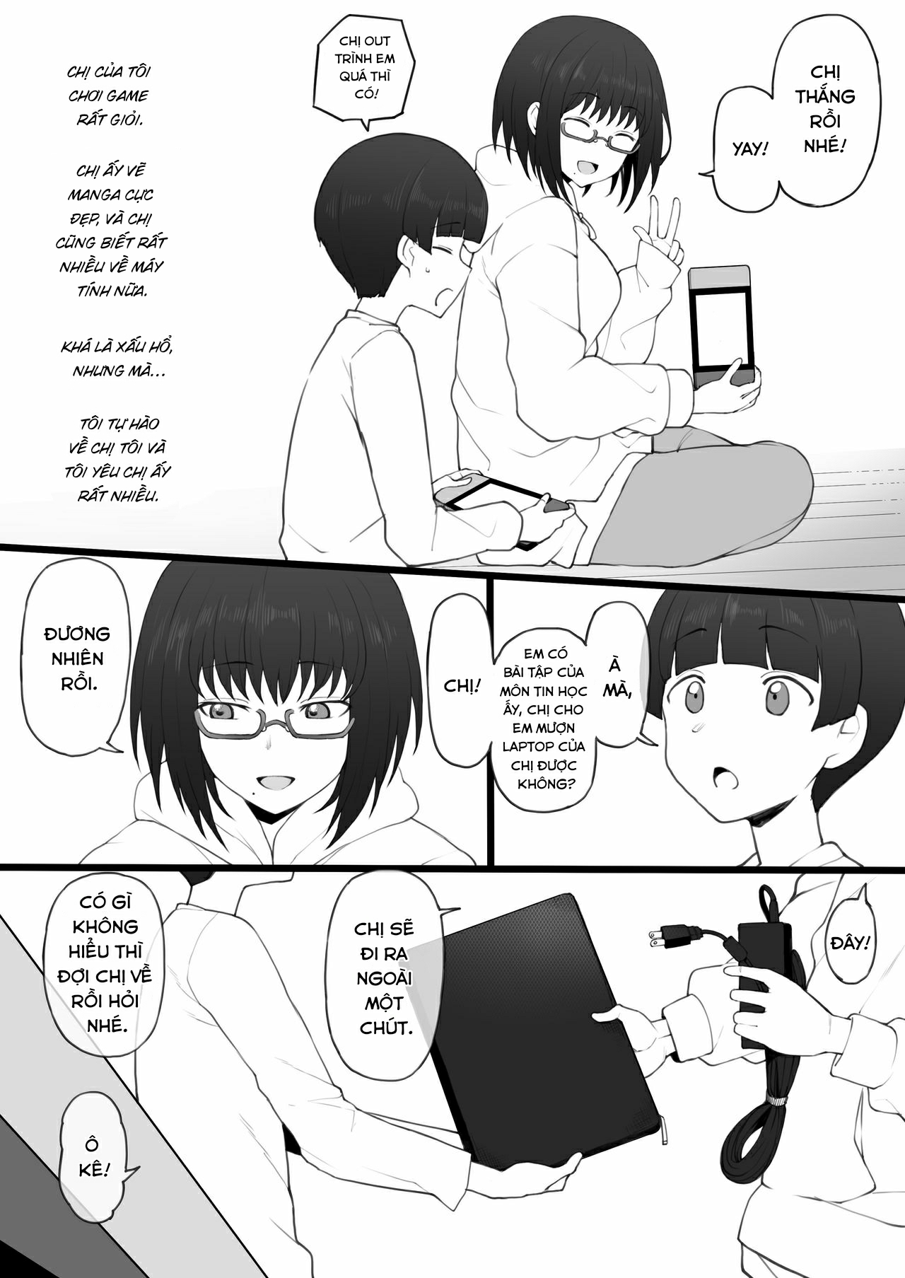 Daisuki na Onee-chan ni Karita Pasocon no Naka ni... Chương Oneshot Trang 5