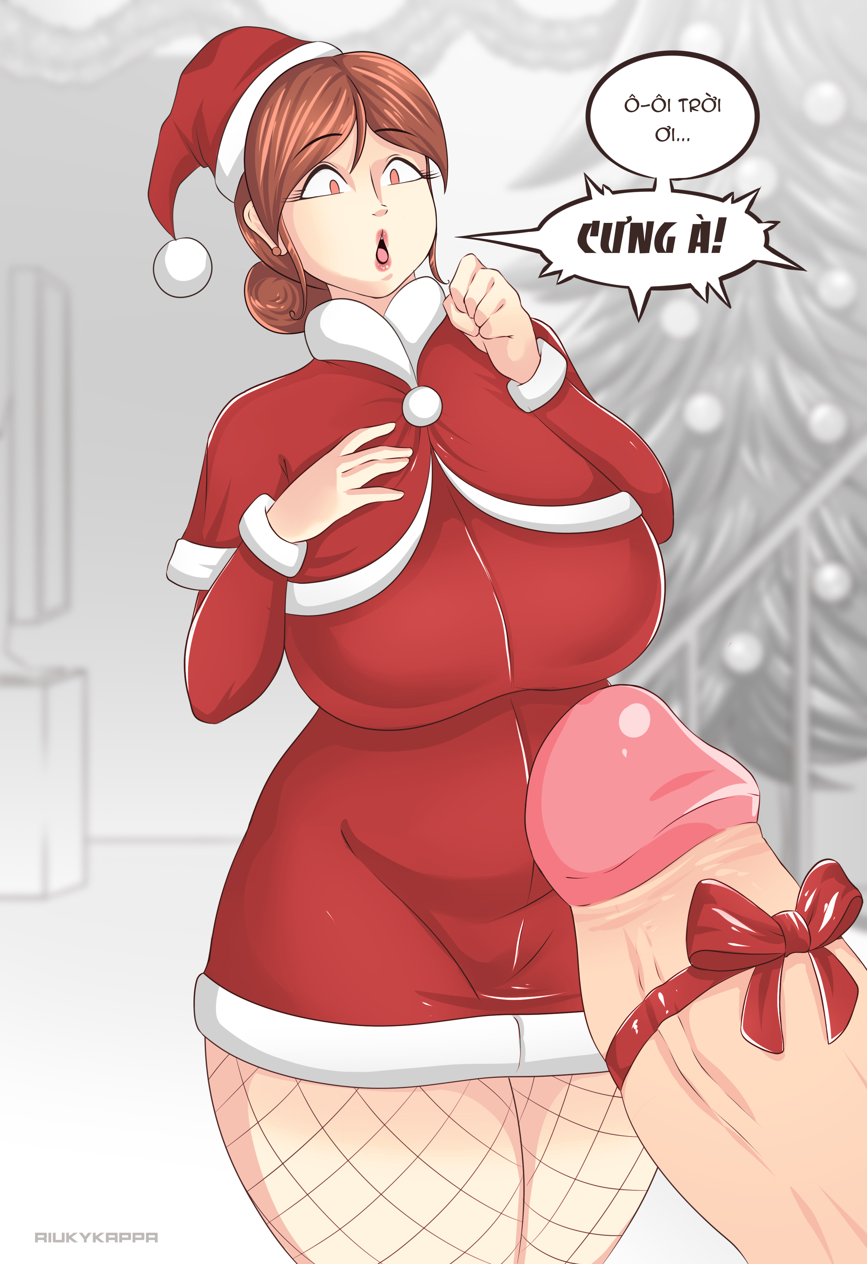 (Riukykappa) Mom's horny Christmas [Part 3] Chương Oneshot Color Trang 6