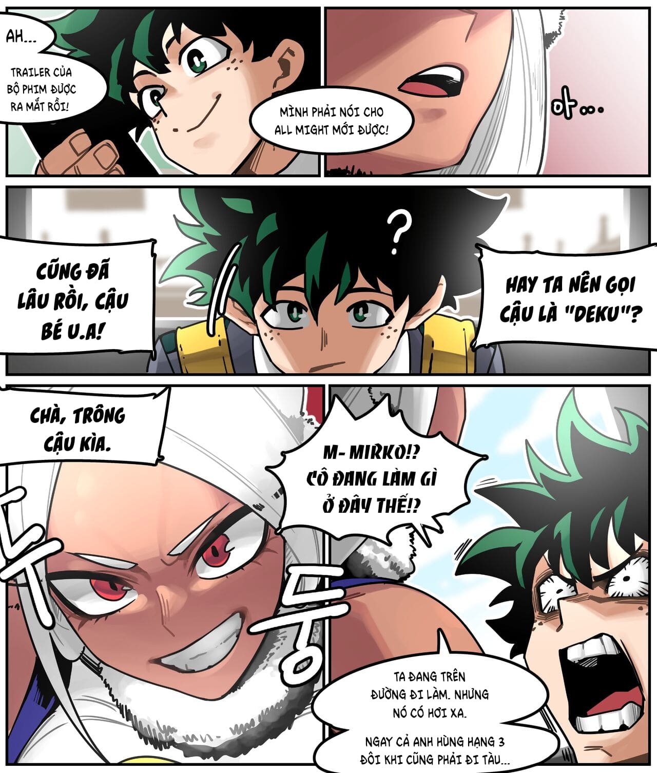 Deku meets Mirko on a Train and Fucks Her Chương Oneshot Trang 3