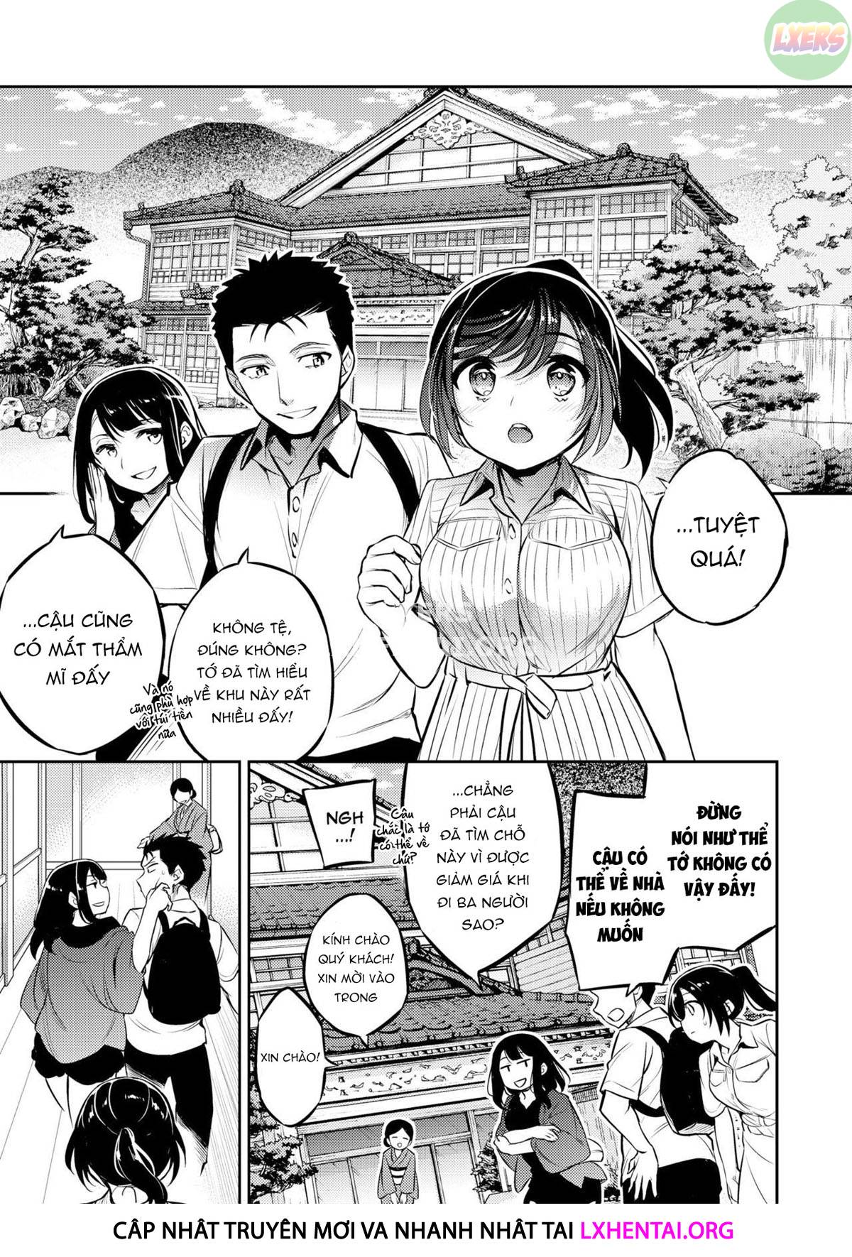 Sayuri - Kareshi to Hatsu H Mokuzen ni Chikan ni NTR-reta Shoujo Chương 6 While She is NTRing Her Boyfriend He is Busy Fucking Her Best Friend Trang 6