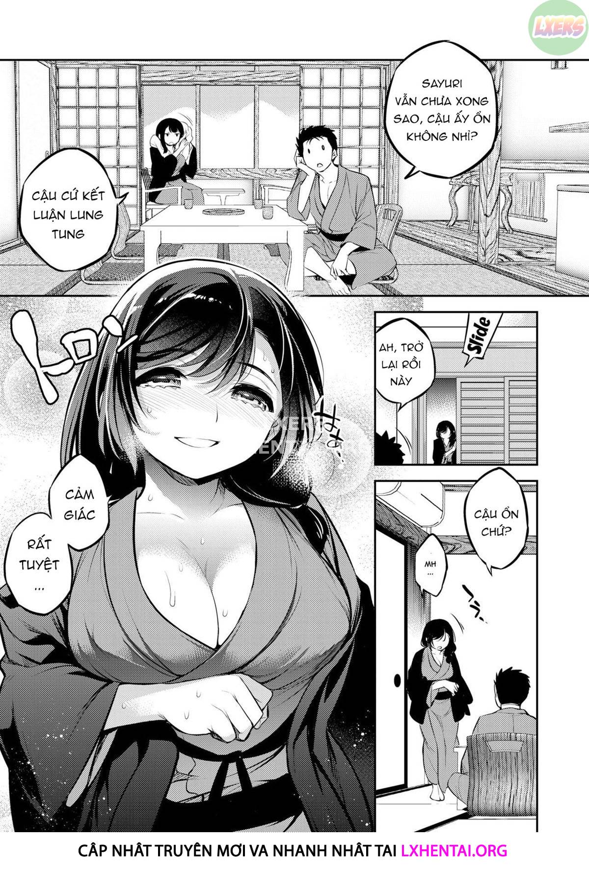 Sayuri - Kareshi to Hatsu H Mokuzen ni Chikan ni NTR-reta Shoujo Chương 6 While She is NTRing Her Boyfriend He is Busy Fucking Her Best Friend Trang 20