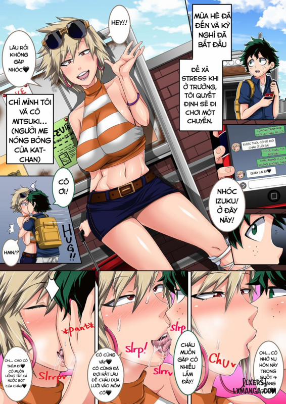 Boku no Harem Academia Bakugou Mama to no Natsuyasumi "Zenpen" Chương Oneshot Trang 2