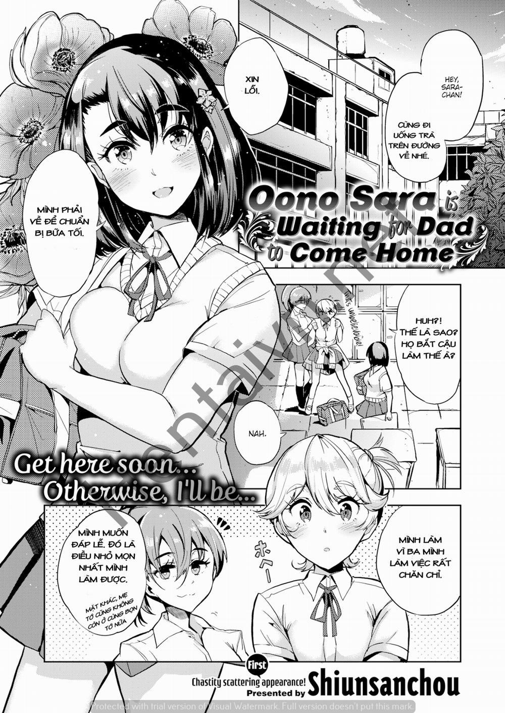 Oono Sara Is Waiting for Dad to Come Home Chương Oneshot Trang 2