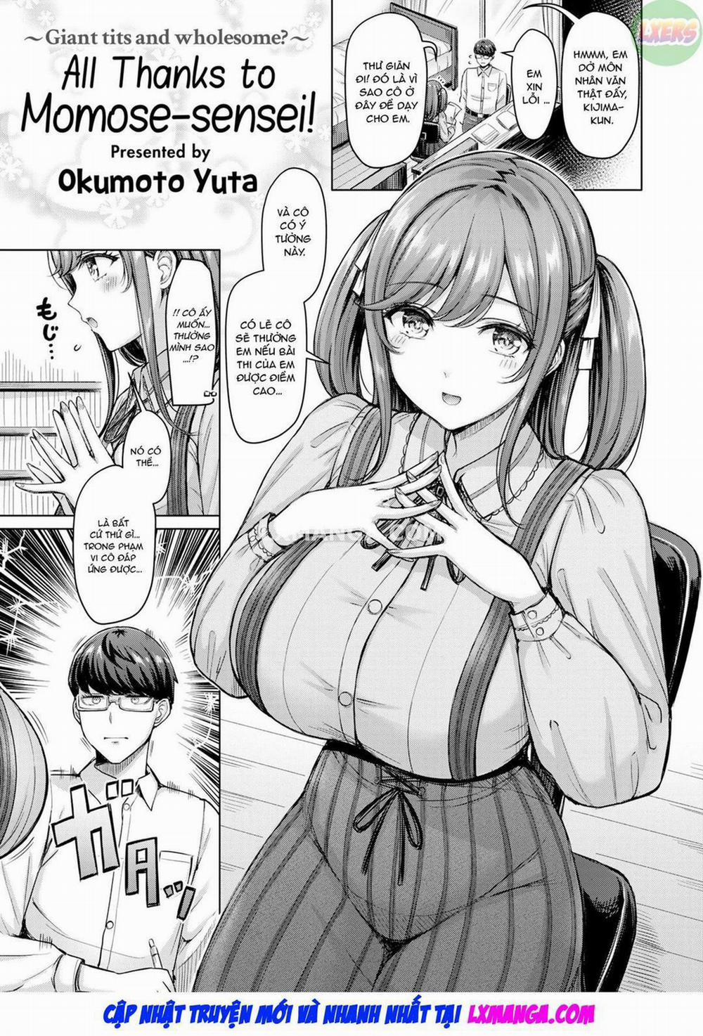 Tất cả là nhờ Momose-sensei! Chương Oneshot Trang 2